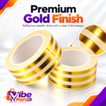 3 PCs । Self-Adhesive 3-Line Waterproof Tiles Gap Tape (Golden) - Image 5